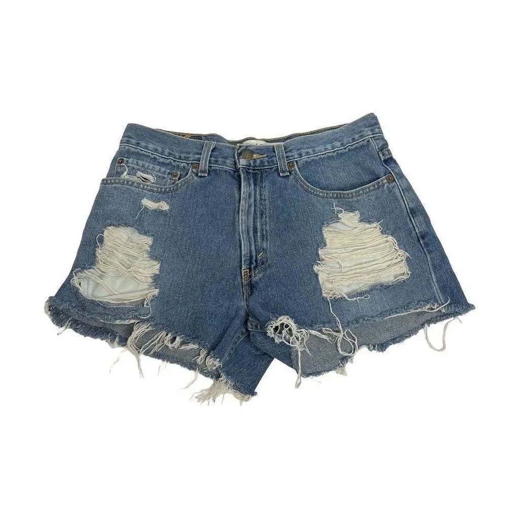 Levi’s 569 loose straight distressed jeans size 30